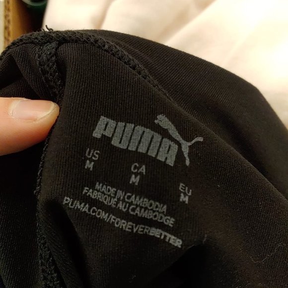 Puma Ladies' Tight Jogger Cuffs W/ Drawstring Puma Cat Logo - Picture 6 of 8